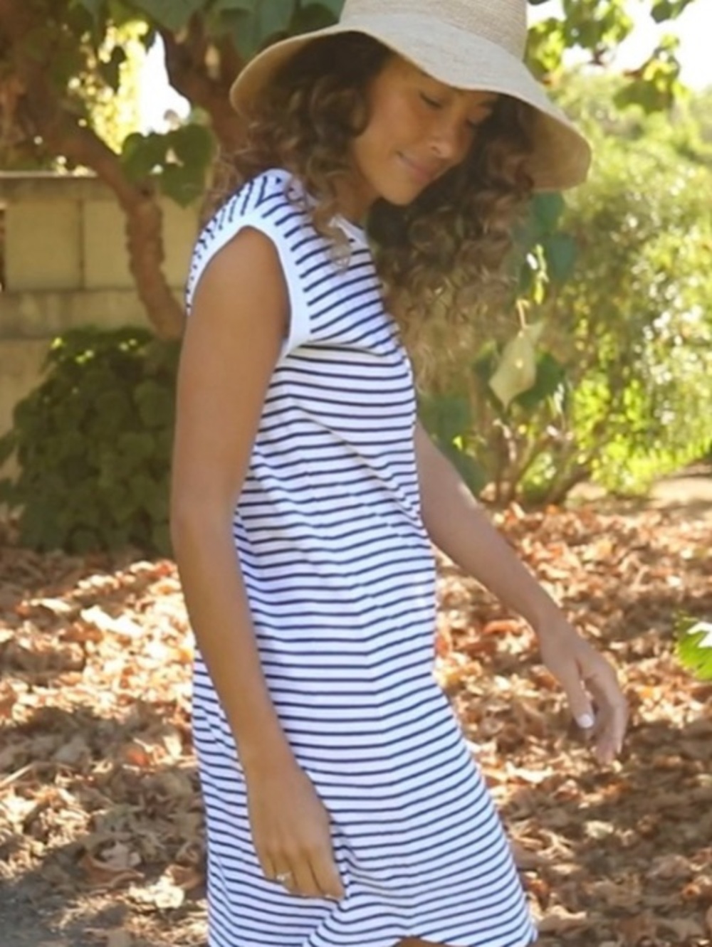 NWOT Frank & Eileen Mini Cory Vintage Muscle Tee Dress S French Navy Stripe